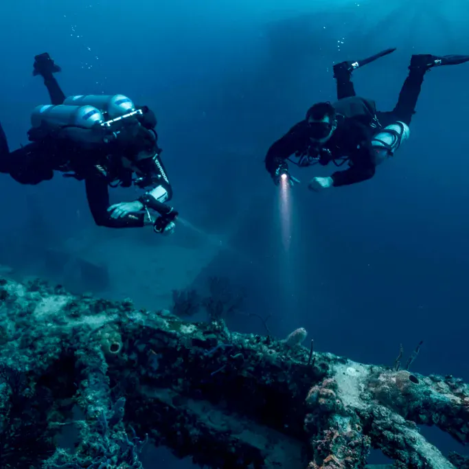 Twinset sidemount diving workshop