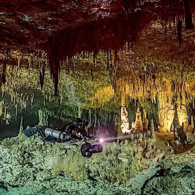 TDI DPV Cave training cenotes mexico